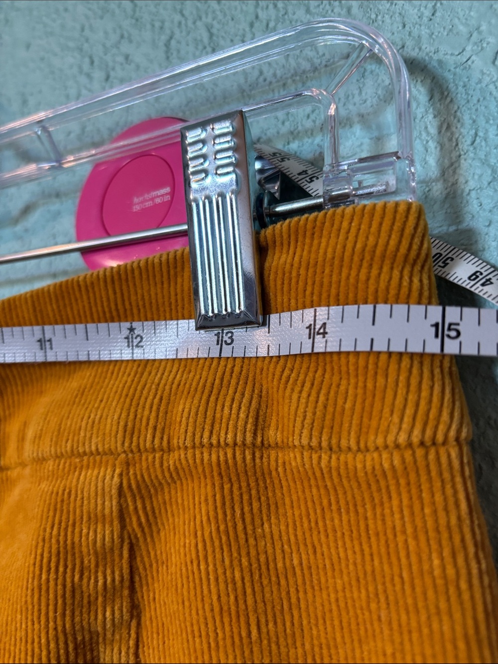 Banana Republic Corduroy Mini Skirt in Mustard Yellow, size 4 - like new - Picture 5 of 5